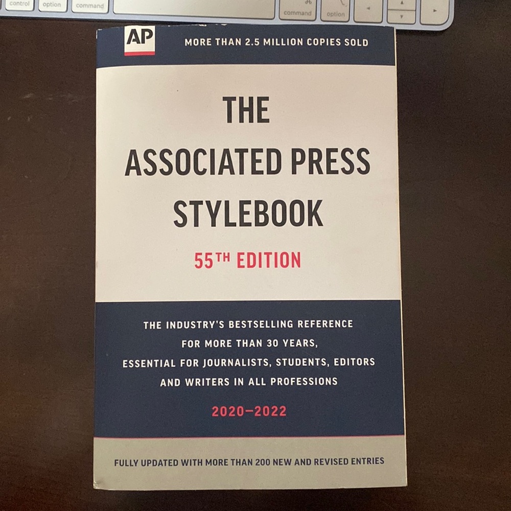 The Associated Press Stylebook 55th Edition paperback book